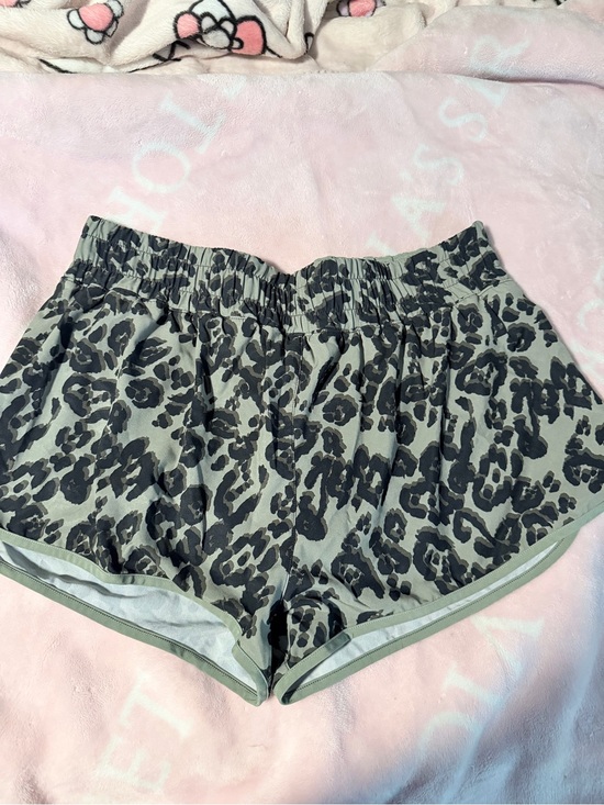 Victoria's Secret Pants - Victoria's Secret Olive Green and Black Leopard Athletic Shorts